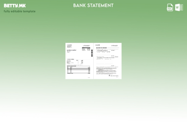 Модерен стил на USA Chase шаблон за страници за збор за извод од банка